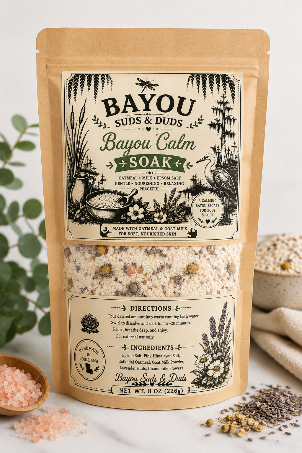 Bayou Calm Lavender & Chamomile Bath Soak
