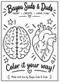 Brain & Heart DIY Plaster Paint Kit | Paint Your Own Heart & Brain Craft