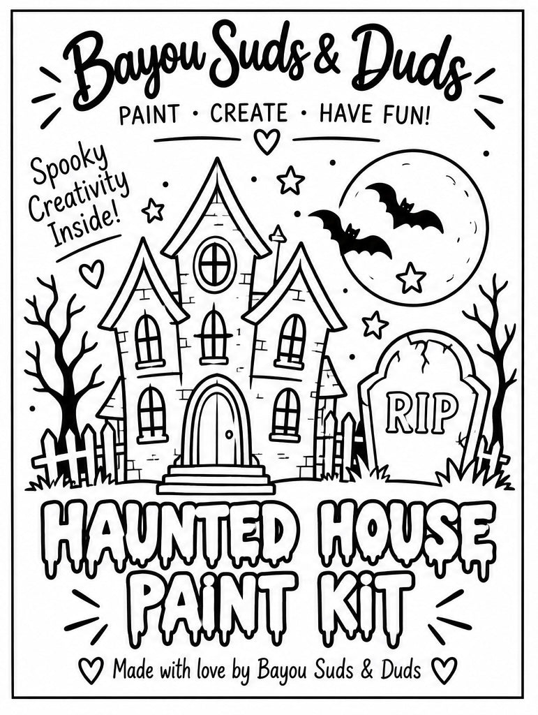 Haunted House DIY Plaster Paint Kit | Halloween Paint Your Own Craft