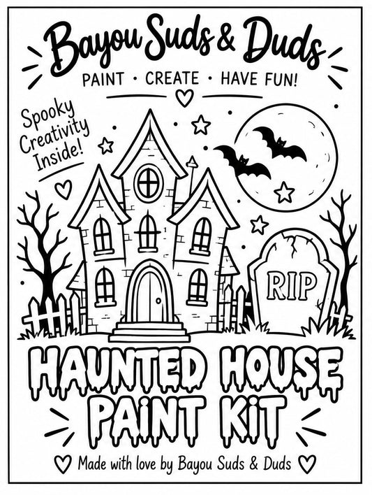 Haunted House DIY Plaster Paint Kit | Halloween Paint Your Own Craft