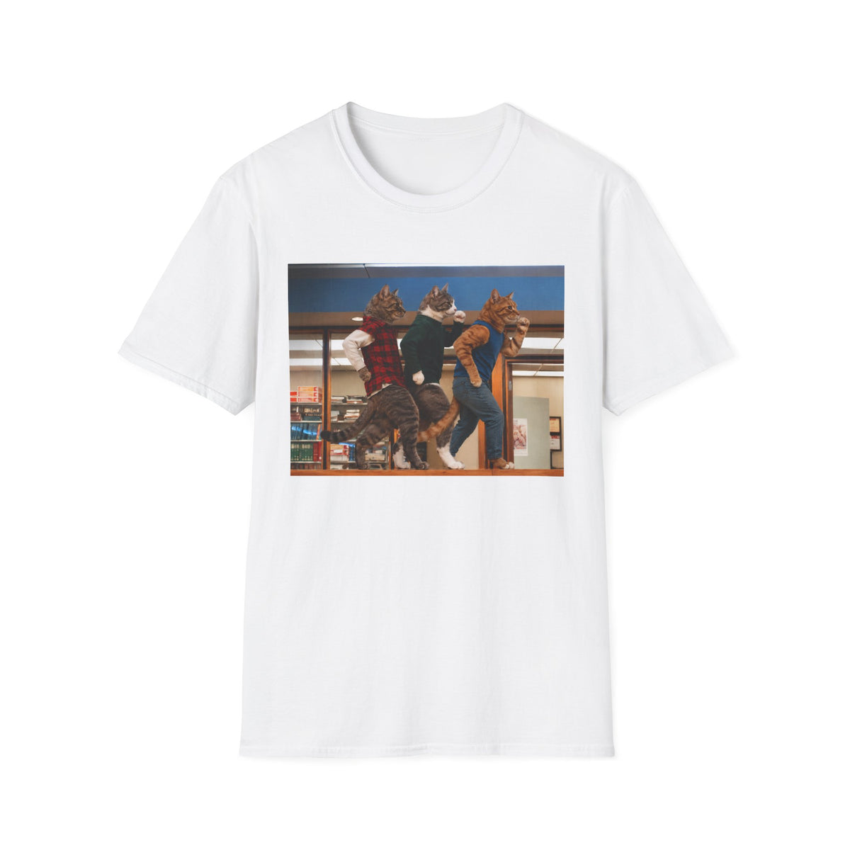Funny Cat Shirt, Dancing Cats Tee, Retro Cat Graphic Tee