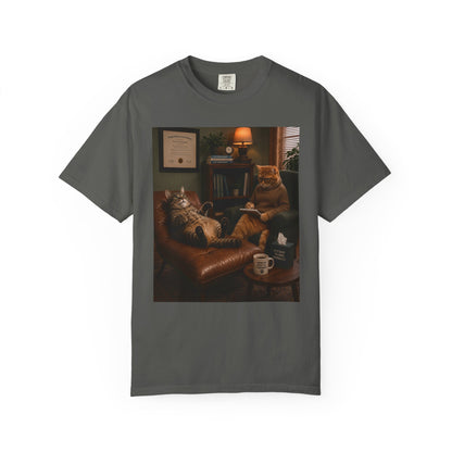 Funny Cat Therapist Shirt, Cat Therapy Tee, Emotional Support Cat Shirt, Introvert Cat Graphic Tee, Cozy Cat Lover Gift