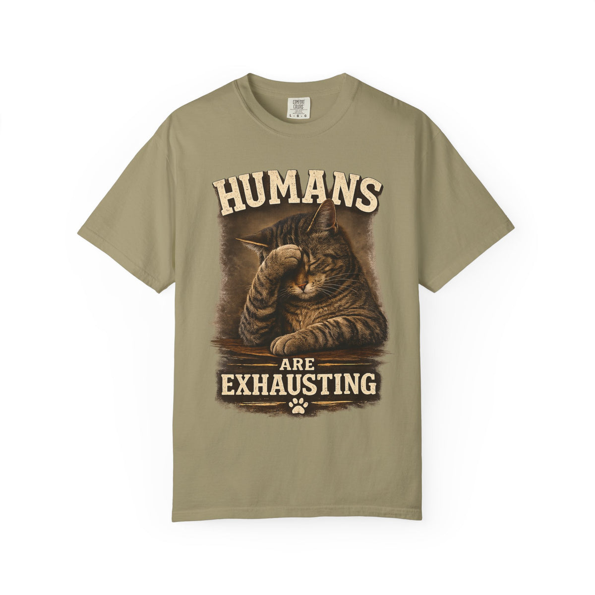 Humans Are Exhausting Cat Shirt, Funny Introvert Tee, Social Battery Cat Shirt, Cat Lover Graphic Tee, Anti Social Humor Shirt
