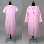 Vintage 1960s Alfred Werber Pink Dress & Matching Jacket 2-Piece Set Lace Trim