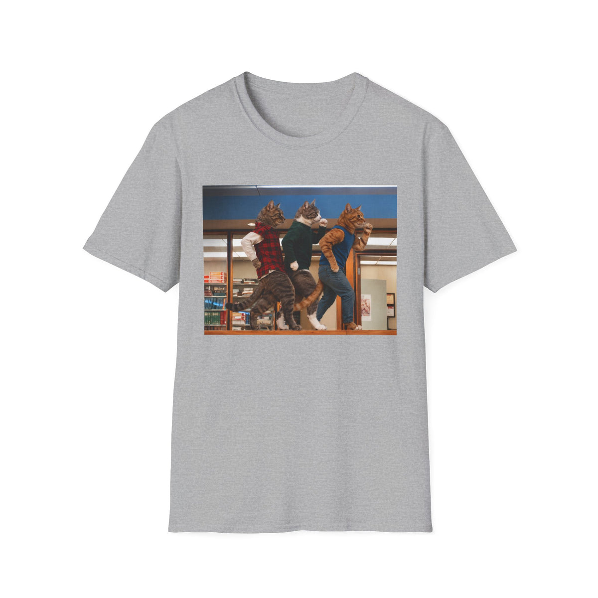Funny Cat Shirt, Dancing Cats Tee, Retro Cat Graphic Tee