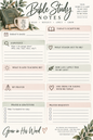 Digital Bible Study Notes | Printable Christian Bible Study Journal | Scripture & Prayer PDF