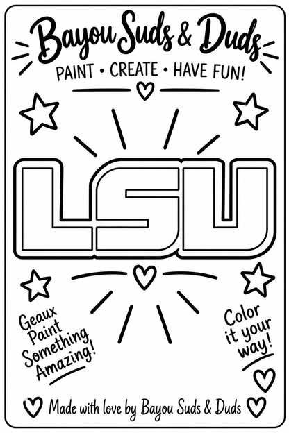 Louisiana LA DIY Plaster Paint Kit | Louisiana Shape Paint Your Own Craft