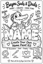 Personalized Name DIY Plaster Paint Kit | Custom Name Craft | Paint Your Own Name
