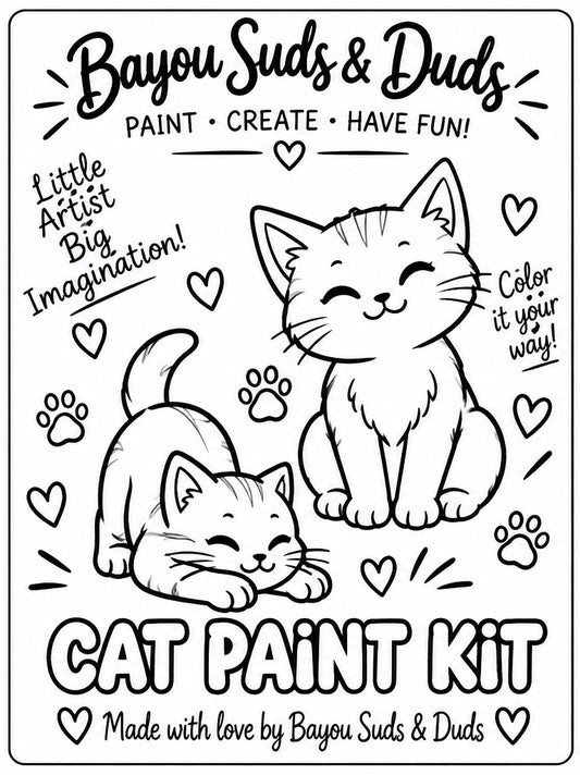 Cat DIY Plaster Paint Kit | Paint Your Own Cat Craft | Kids Art Activity