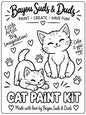 Cat DIY Plaster Paint Kit | Paint Your Own Cat Craft | Kids Art Activity