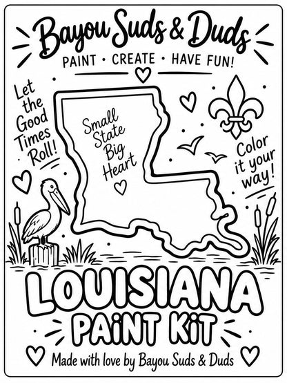 Louisiana DIY Plaster Paint Kit | Louisiana State Paint Your Own Craft
