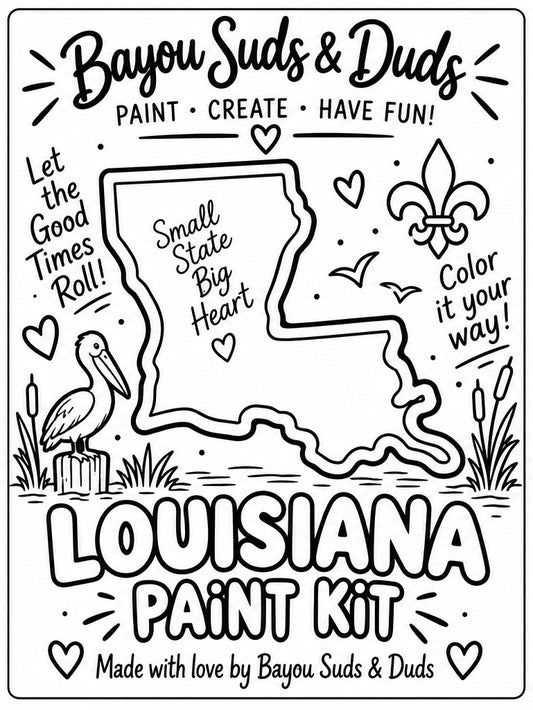 Louisiana DIY Plaster Paint Kit | Louisiana State Paint Your Own Craft