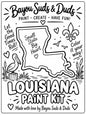 Louisiana DIY Plaster Paint Kit | Louisiana State Paint Your Own Craft
