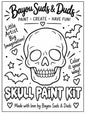 Skull DIY Plaster Paint Kit | Halloween Skull Paint Your Own Craft