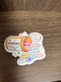 Antidepressants & Thrift Stores Funny Mental Health Sticker