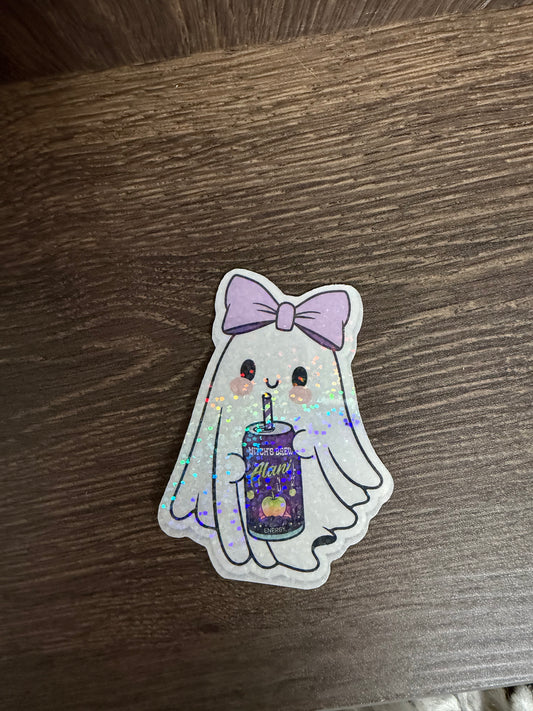 Halloween Energy Drink Girl Sticker