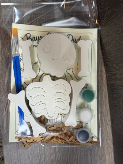 Skeleton DIY Plaster Paint Kit | Halloween Paint Your Own Skeleton Craft