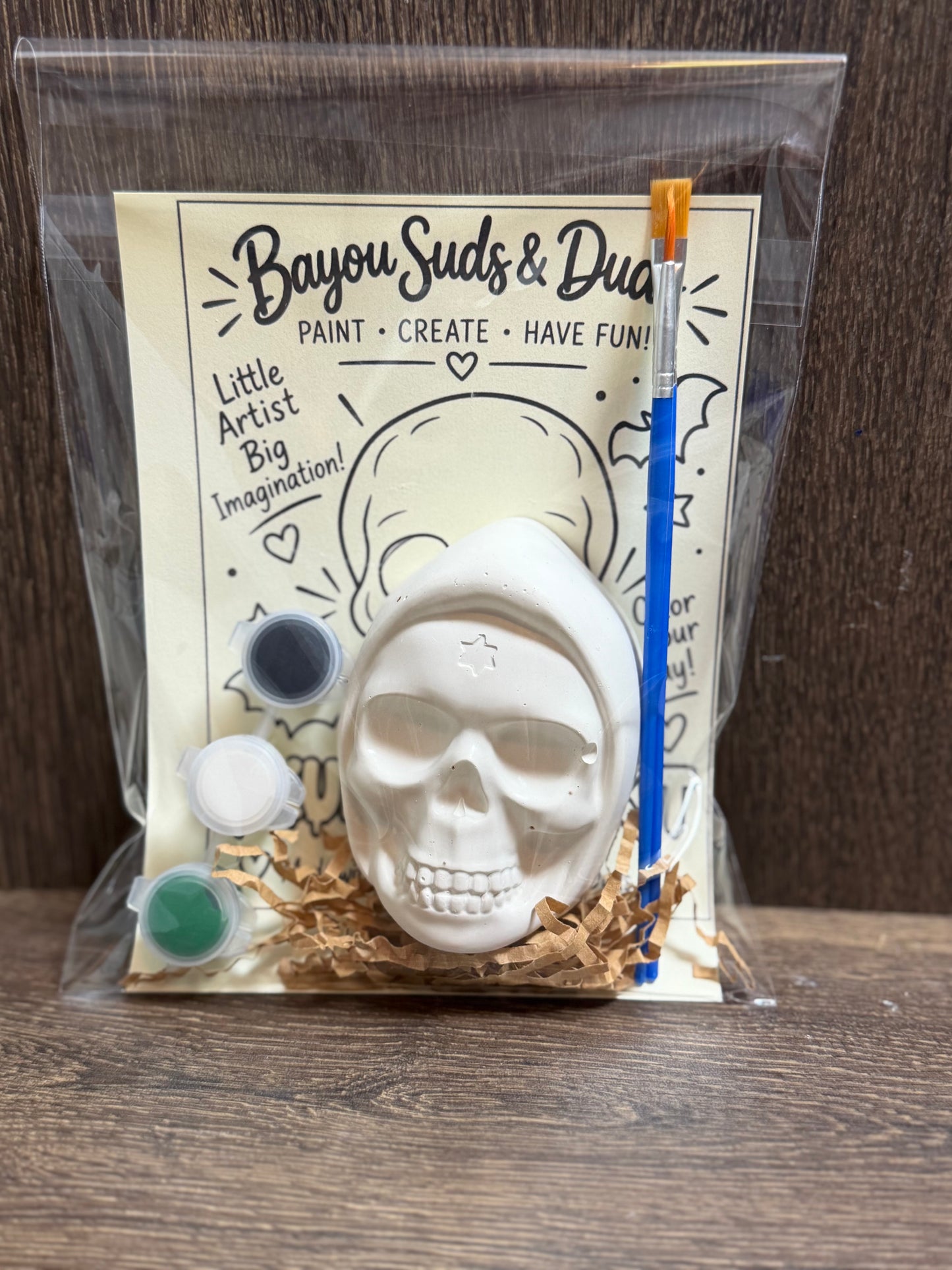 Skull DIY Plaster Paint Kit | Halloween Skull Paint Your Own Craft