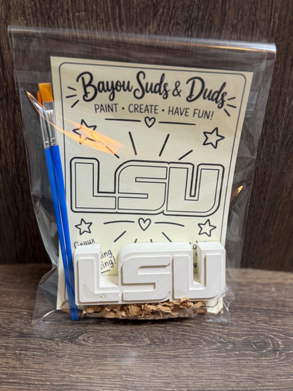 Louisiana LA DIY Plaster Paint Kit | Louisiana Shape Paint Your Own Craft