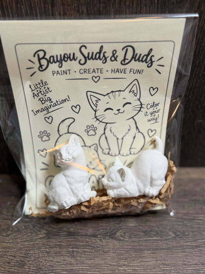 Cat DIY Plaster Paint Kit | Paint Your Own Cat Craft | Kids Art Activity