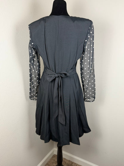 Vintage Diamond’s Run by Wayne Diamond Black Polka Dot Fit & Flare Dress – Made in USA